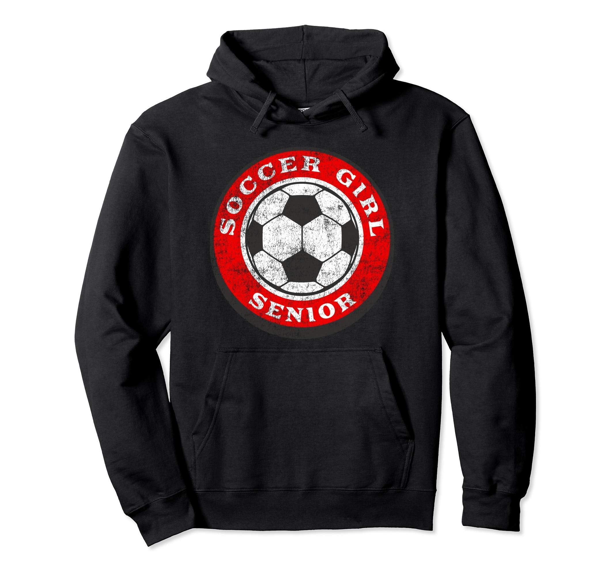 Soccer High School Or College Senior Hoodie - Minimalist Print for Adults