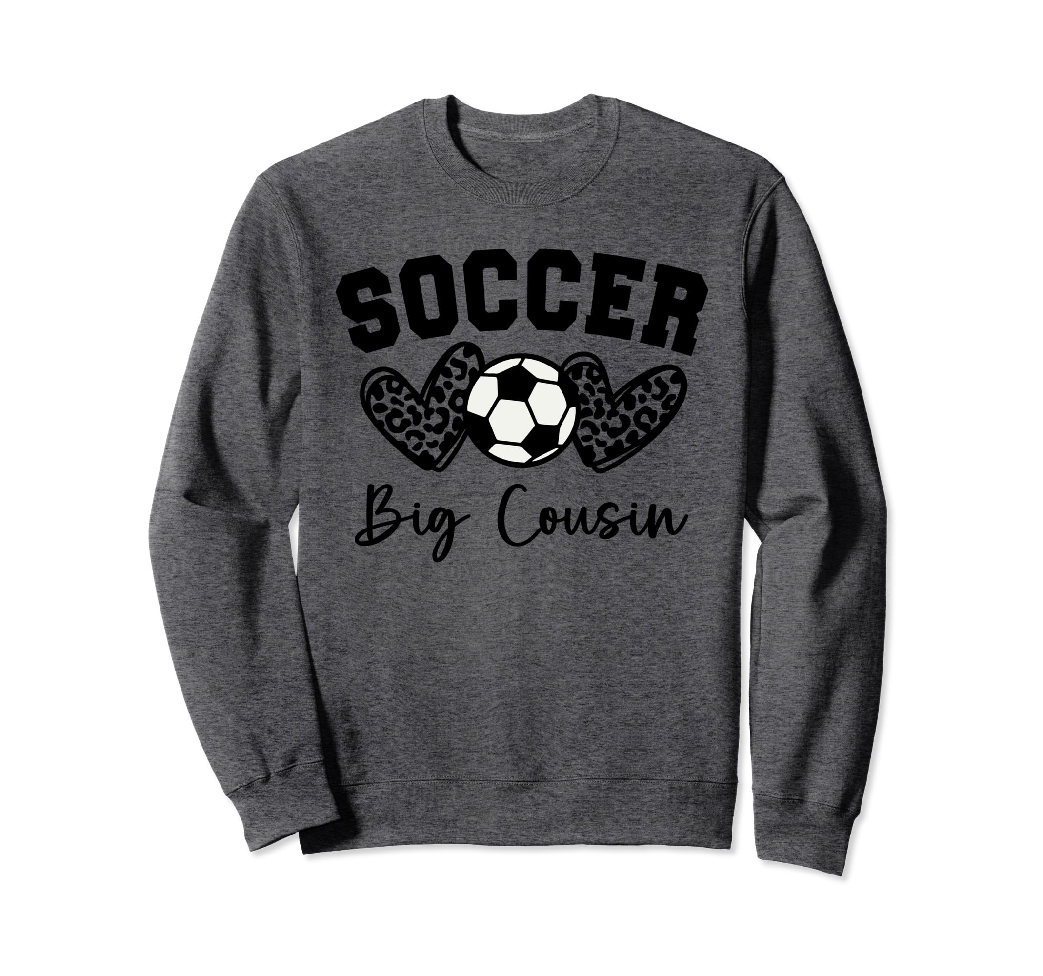 Soccer Big Cousin Matching Family Sweatshirt - Aesthetic Graphic Unisex