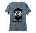 Mens Soccer Baseball Dad Messy Hair T-Shirt - Custom Art Print Unisex
