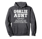 Hockey Goalie Aunt Hockey Keeper Aunt Hoodie - Aesthetic Graphic Men Women