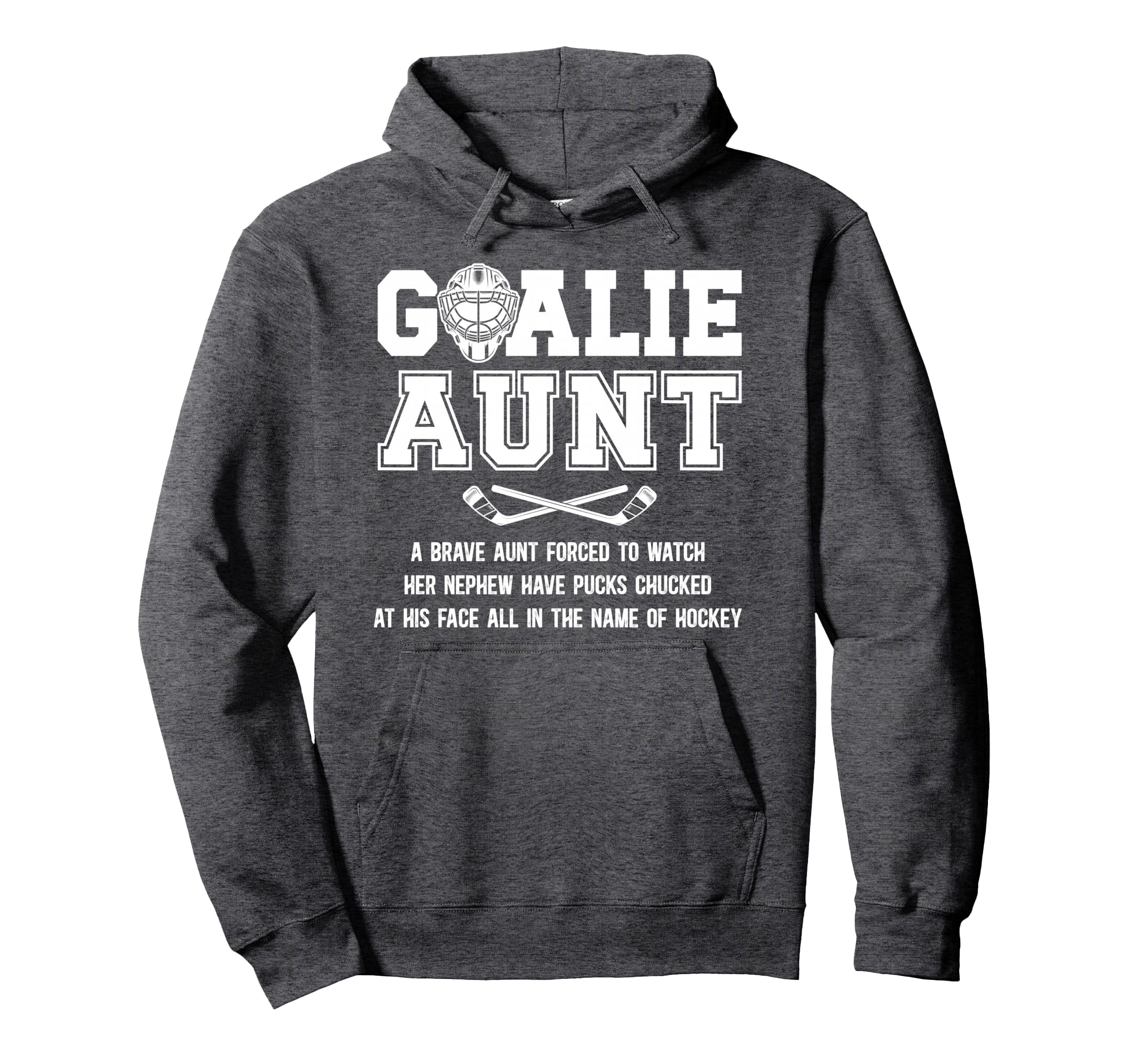 Hockey Goalie Aunt Hockey Keeper Aunt Hoodie - Aesthetic Graphic Men Women