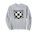 Soccer Ball Shaped Heart Mom Fan Sweatshirt - Custom Art Print for Adults