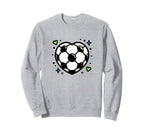 Soccer Ball Shaped Heart Mom Fan Sweatshirt - Custom Art Print for Adults