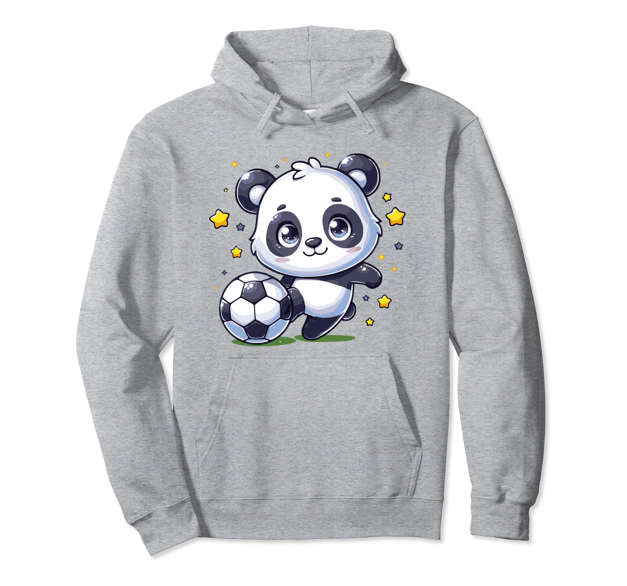 Soccer Player Panda Kicking Soccer Ball Hoodie - Fun Novelty Design Unisex