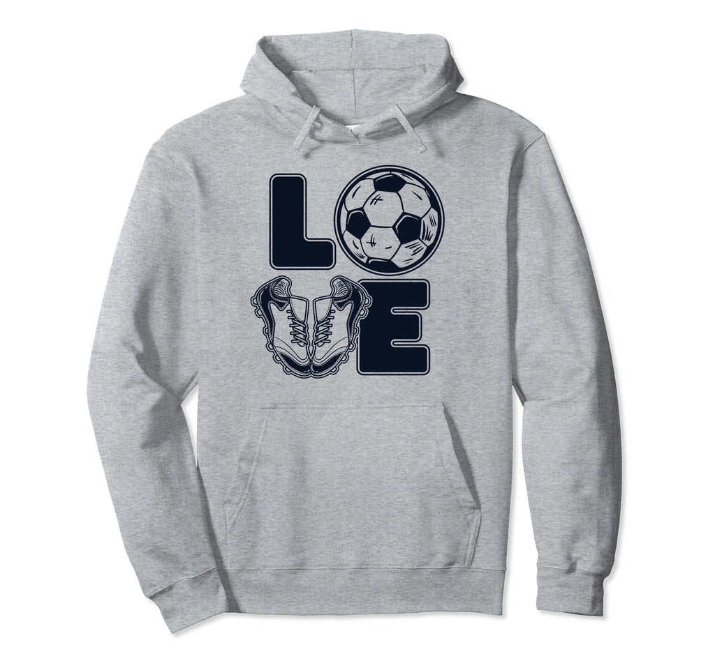 Love Futbol Fu Ball Goal Keeper Trainer Hoodie - Trendy Graphic Men Women