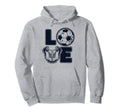 Love Futbol Fu Ball Goal Keeper Trainer Hoodie - Trendy Graphic Men Women