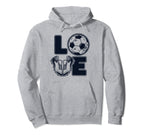 Love Futbol Fu Ball Goal Keeper Trainer Hoodie - Trendy Graphic Men Women