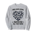100 Days School Soccer Heart Love Sweatshirt - Trendy Graphic Men Women