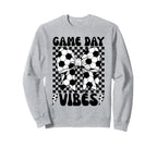 Game Day Vibes Coquette Bow Soccer Sweatshirt - Novelty Apparel Unisex