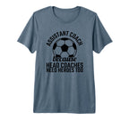 Assistant Coach Hero Funny Soccer T-Shirt - Aesthetic Graphic Men Women