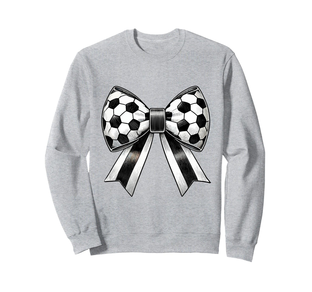 Coquette Soccer Bow Aesthetic Sweatshirt - Novelty Apparel Men Women