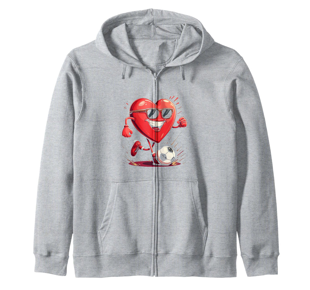 Heart Soccer Gift Sweatshirt - Trendy Graphic Unisex