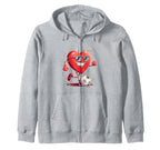 Heart Soccer Gift Sweatshirt - Trendy Graphic Unisex