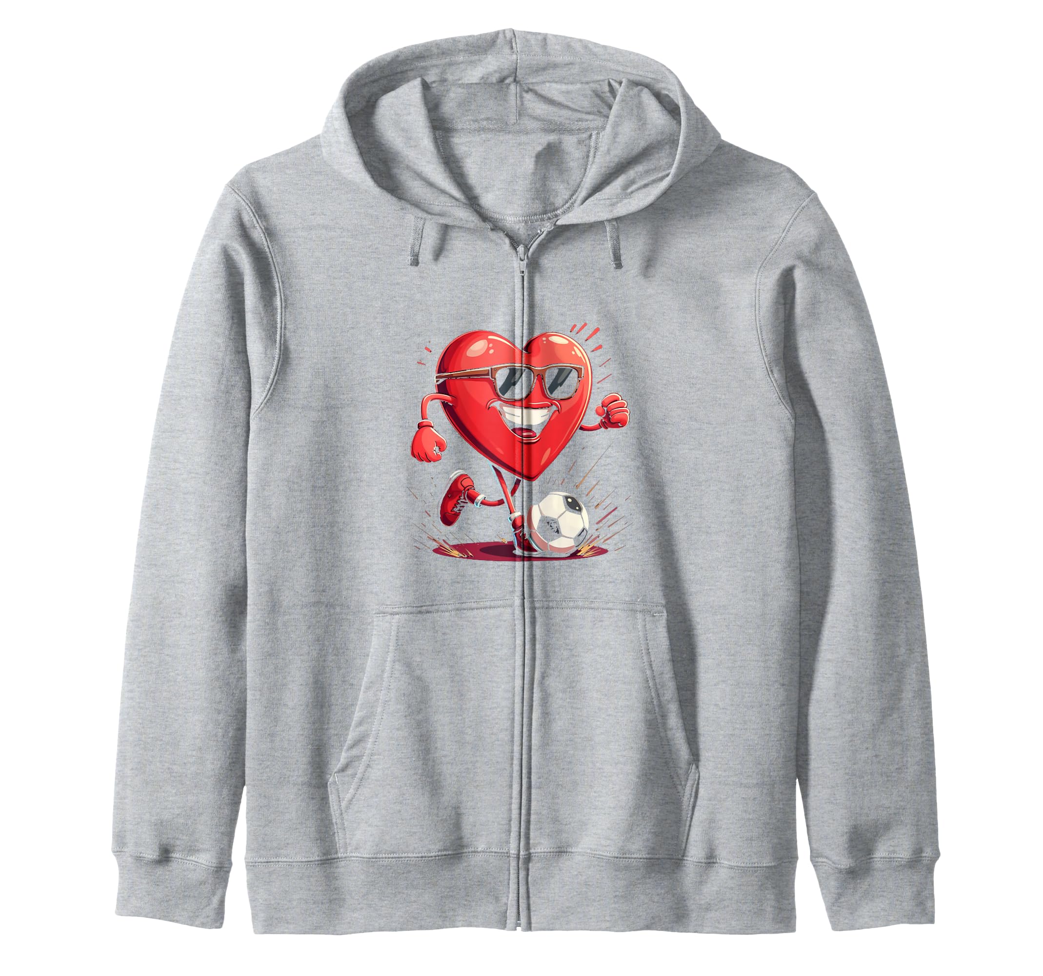 Heart Soccer Gift Sweatshirt - Trendy Graphic Unisex