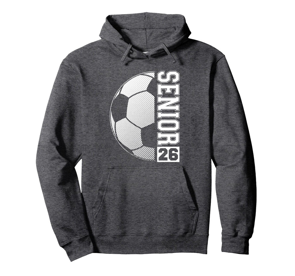 Soccer Senior 26 Class 2026 Grad Hoodie - Custom Art Print Men Women