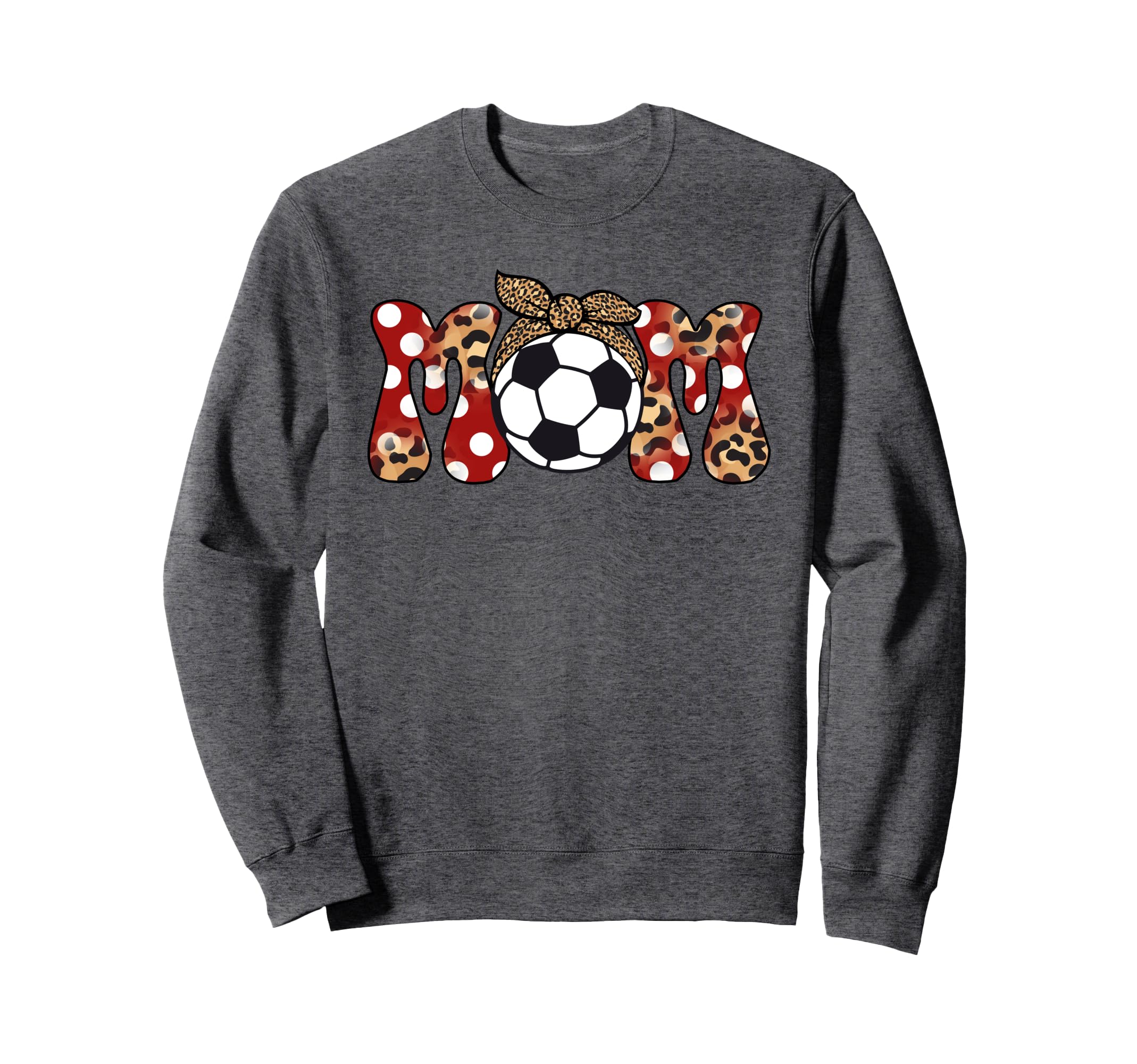 Soccer Mom Red Cheetah Leopard Sweatshirt - Unique Graphic Men Women