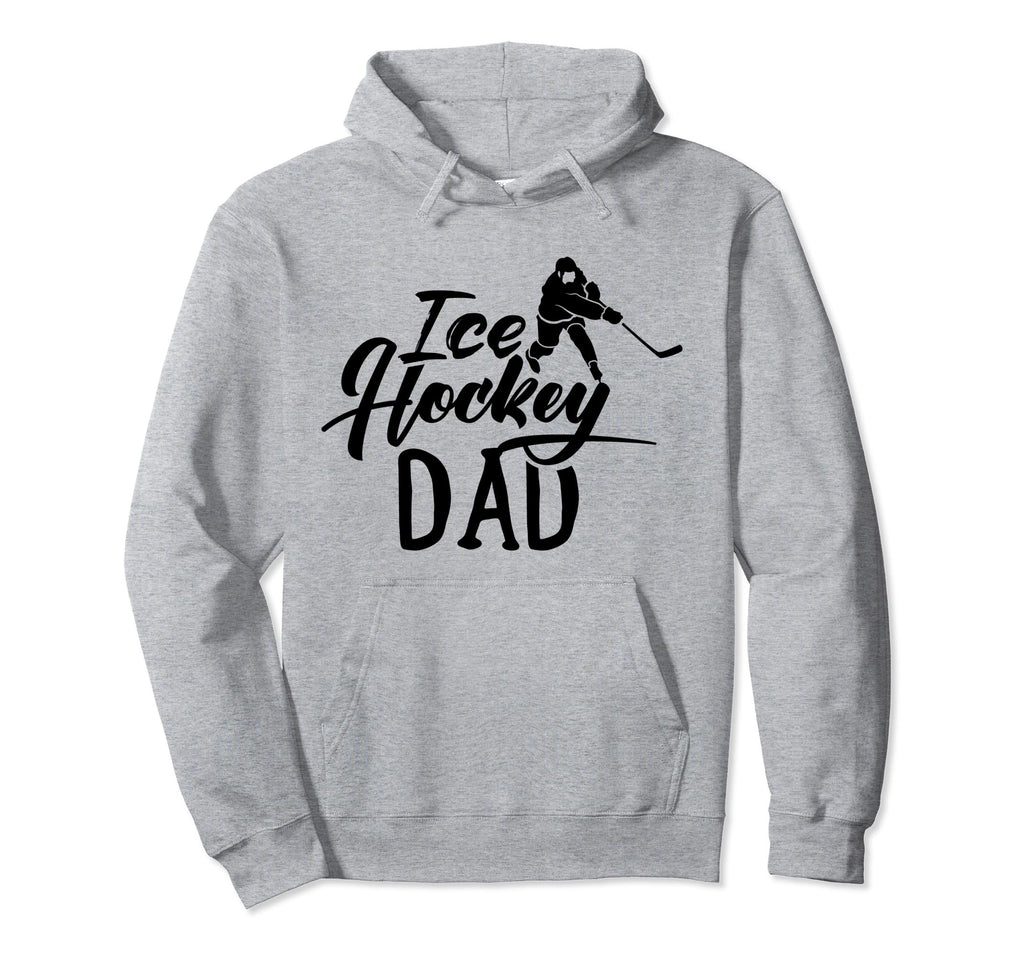 Ice Hockey Dad Coach Player Team Hoodie - Casual Everyday Wear for Adults