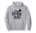 Ice Hockey Dad Coach Player Team Hoodie - Casual Everyday Wear for Adults