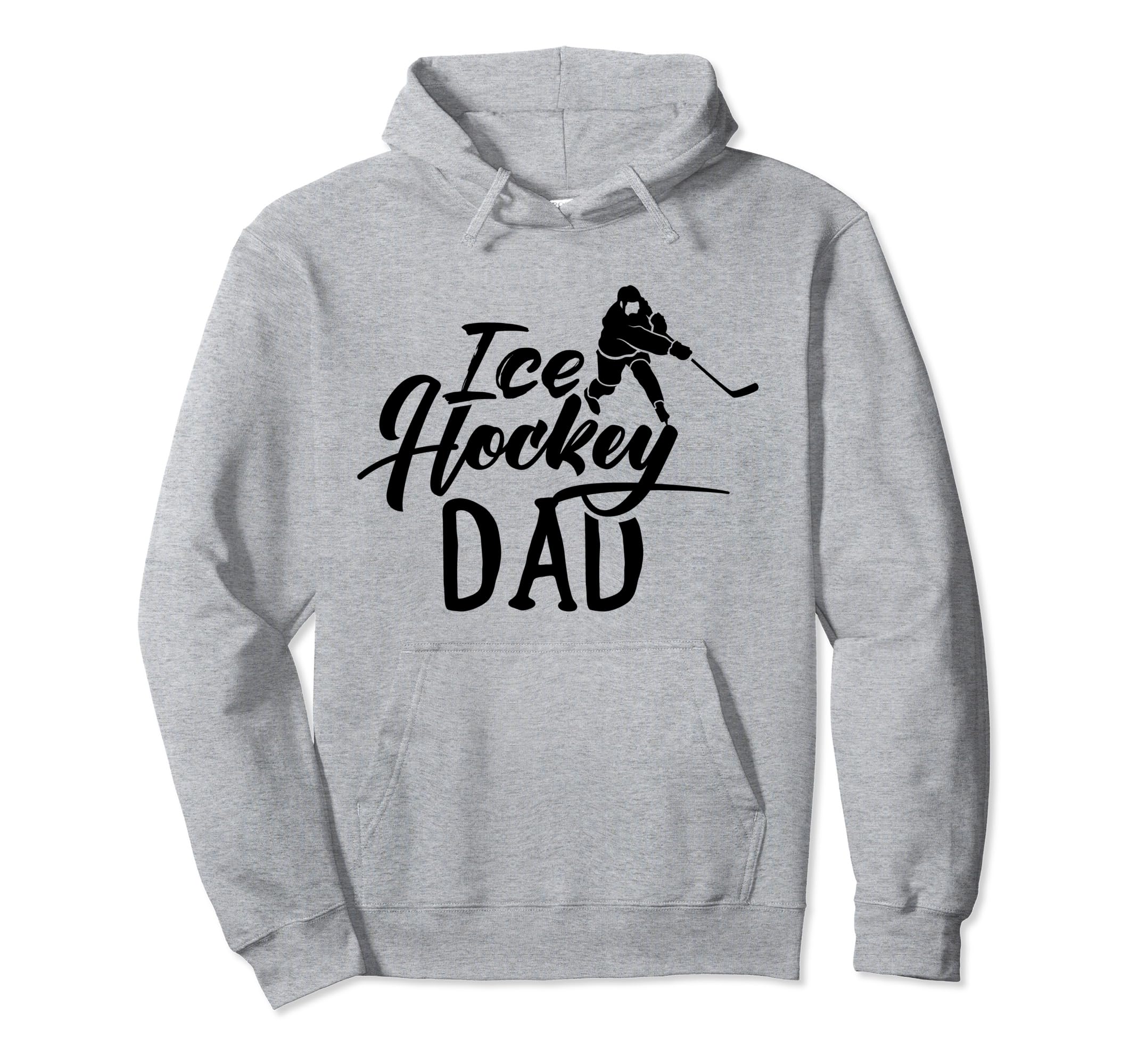 Ice Hockey Dad Coach Player Team Hoodie - Casual Everyday Wear for Adults