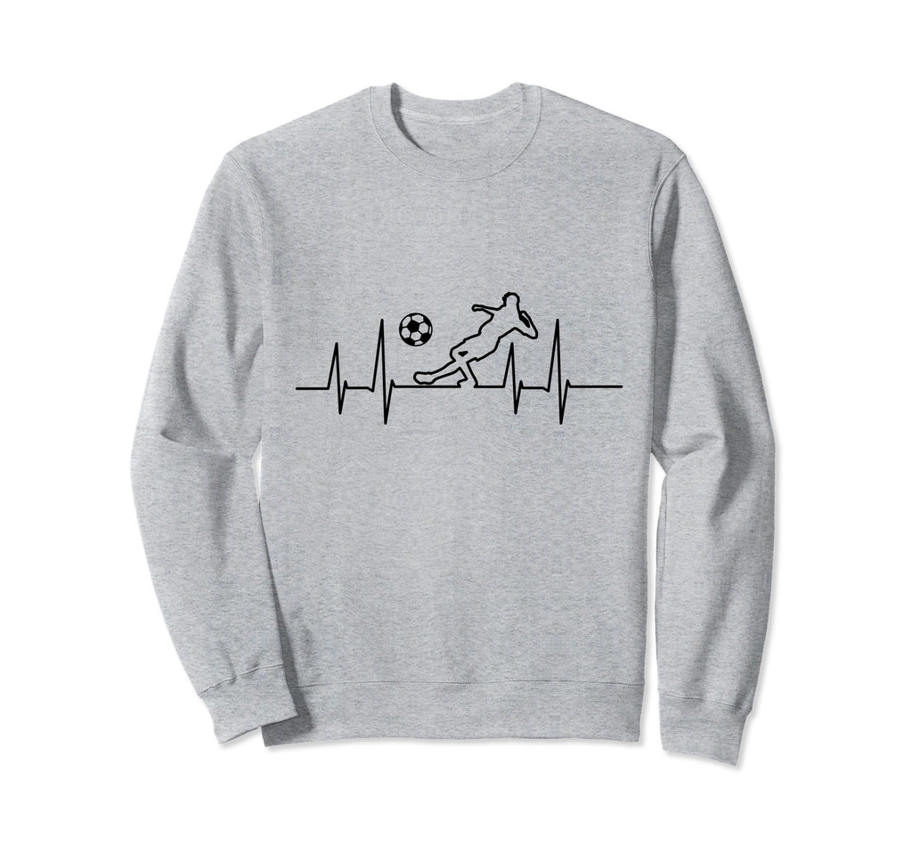 Heartbeat Soccer Sweatshirt - Casual Everyday Wear for Adults