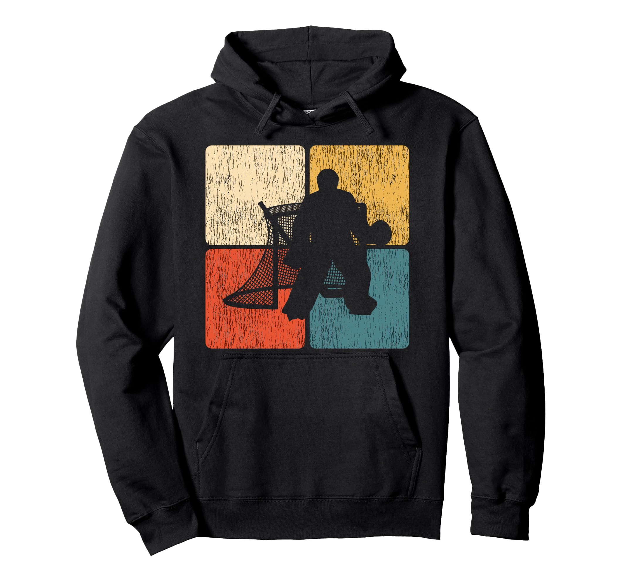 Ice Hockey Goalie Goalkeeper Hoodie - Minimalist Print Men Women