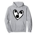 Football Soccer Heart Teen Hoodie - Trendy Graphic Unisex