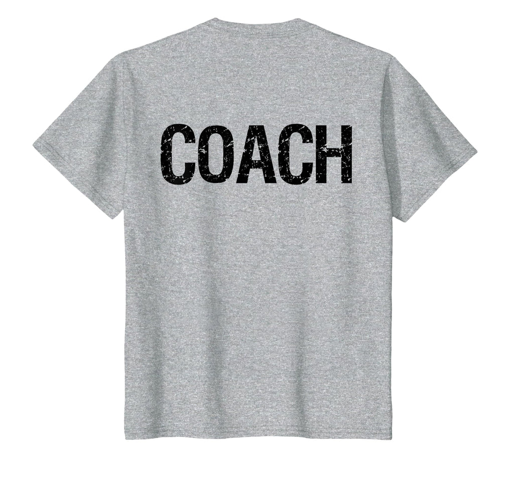 Coach Back Coaches Soccer Baseball T-Shirt - Novelty Apparel Unisex