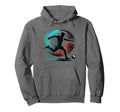 Powerful Soccer Kick Male Athletes Hoodie - Streetwear Style for Adults