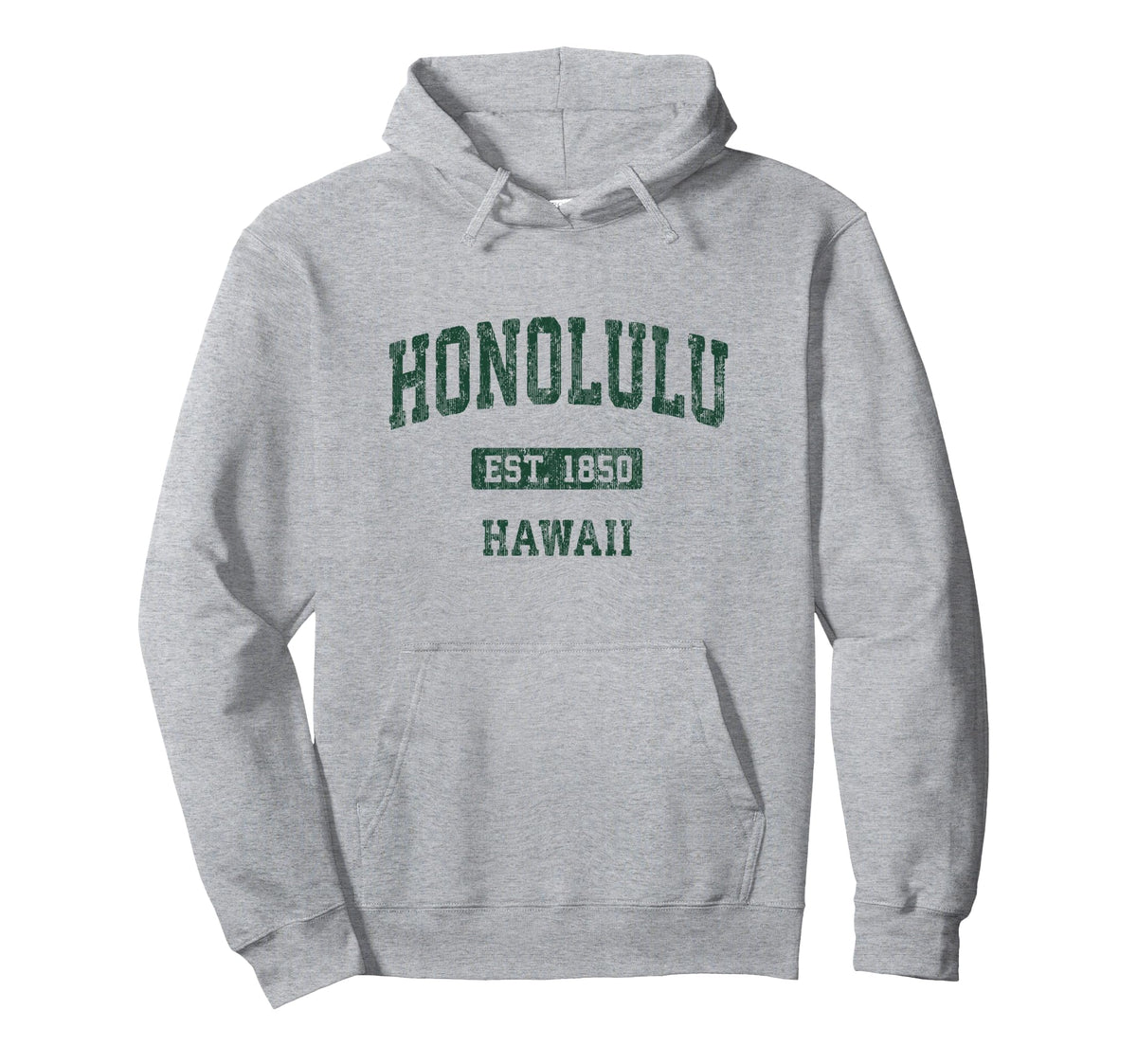Honolulu Hawaii Hi Athletic Sports Hoodie - Casual Everyday Wear Unisex