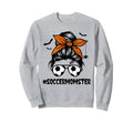 Soccer Momster Halloween Mom Messy Sweatshirt - Aesthetic Graphic Unisex