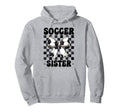 Soccer Sister Soccer Sis Coquette Bow Hoodie - Custom Art Print Men Women