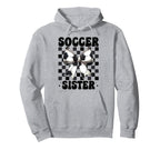 Soccer Sister Soccer Sis Coquette Bow Hoodie - Custom Art Print Men Women