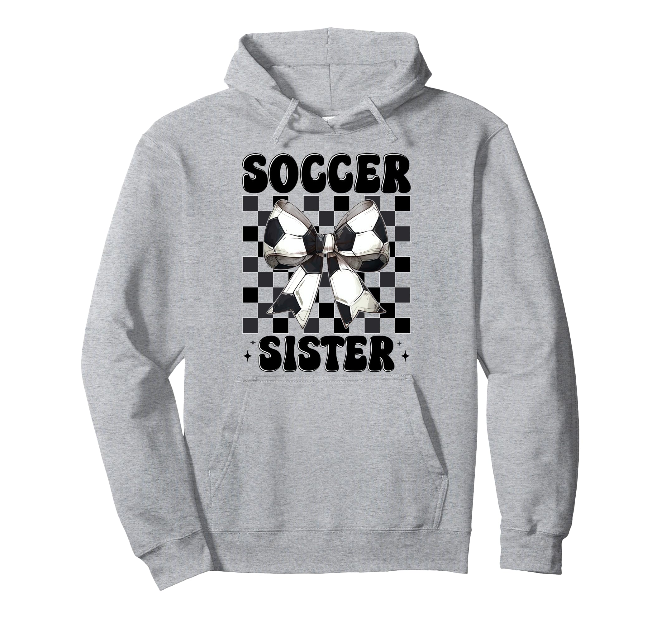 Soccer Sister Soccer Sis Coquette Bow Hoodie - Custom Art Print Men Women