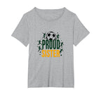 Proud Soccer Sister Sporty Family T-Shirt - Minimalist Print Unisex