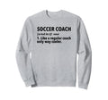 Soccer Coach Definition Sweatshirt - Minimalist Print Unisex