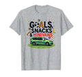 Goals Snacks Minivans Soccer Mom T-Shirt - Streetwear Style for Adults