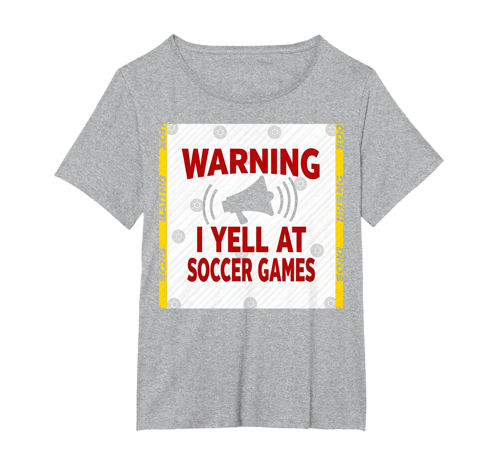 Warning I Yell Soccer Games Enthusiastic T-Shirt - Custom Art Print Unisex