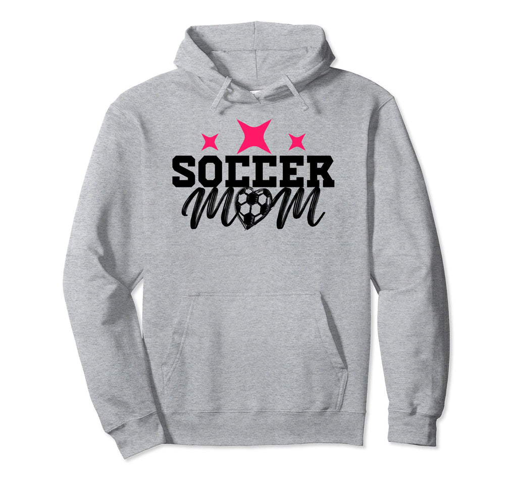 Soccer Mom Funny Illustration Black Hoodie - Streetwear Style Unisex