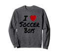 I Heart Love Soccer Hot Sexy Athletic Sweatshirt - Minimalist Print Unisex