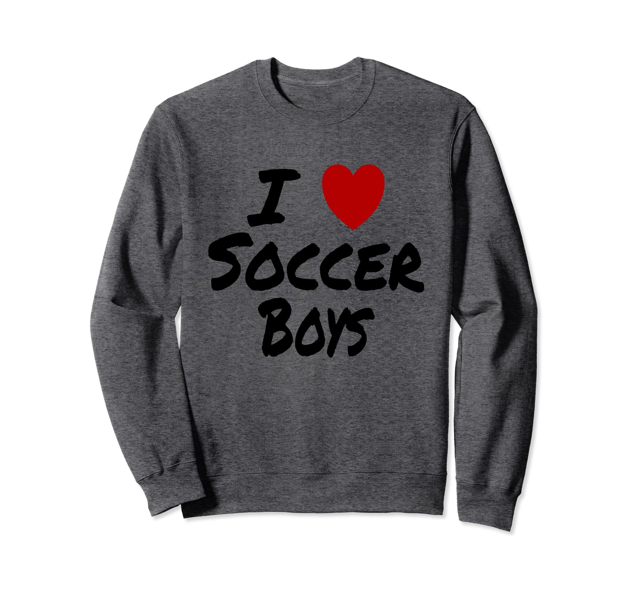 I Heart Love Soccer Hot Sexy Athletic Sweatshirt - Minimalist Print Unisex