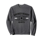 Sacred Heart Hearts Soccer Ball Sweatshirt - Aesthetic Graphic Men Women