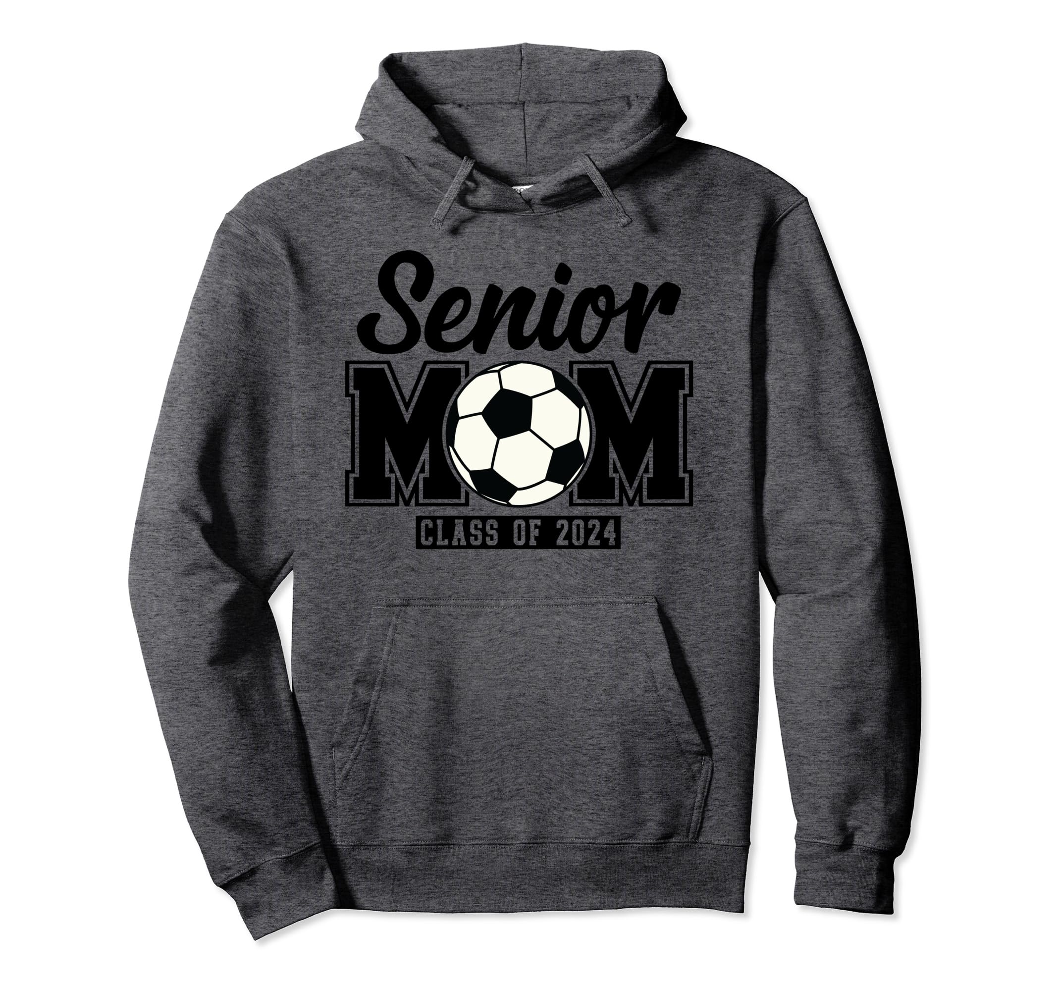Senior Mom Class 2024 Soccer Hoodie - Streetwear Style for Adults