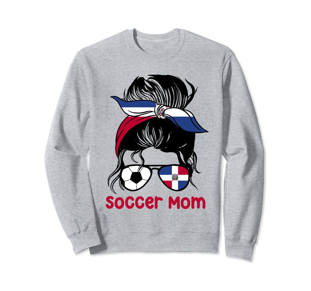 Soccer Mom Dominican Messy Bun Sweatshirt - Novelty Apparel for Adults