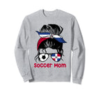 Soccer Mom Dominican Messy Bun Sweatshirt - Novelty Apparel for Adults