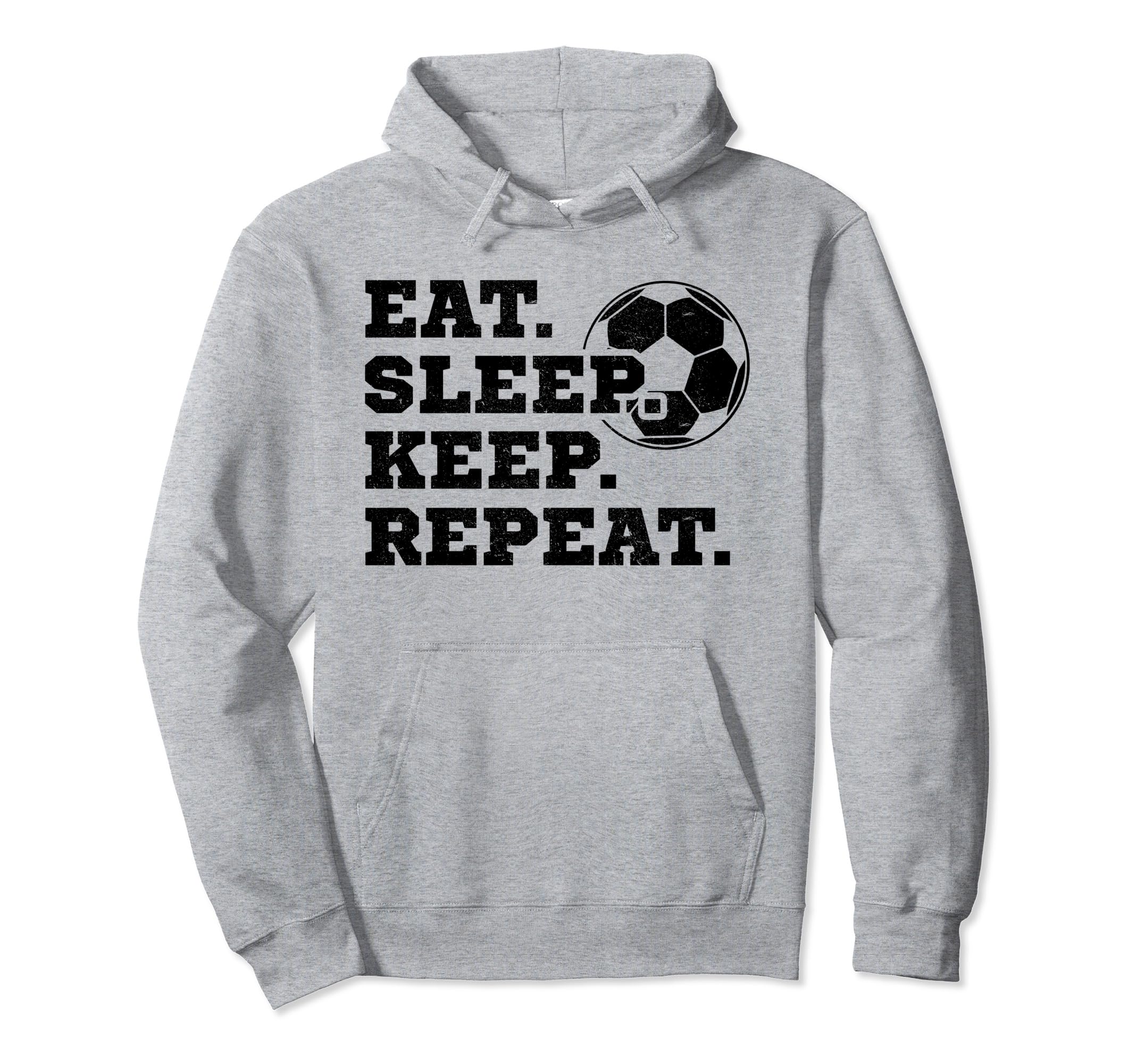 Eat Sleep Keep Repeat Soccer Hoodie - Custom Art Print for Adults