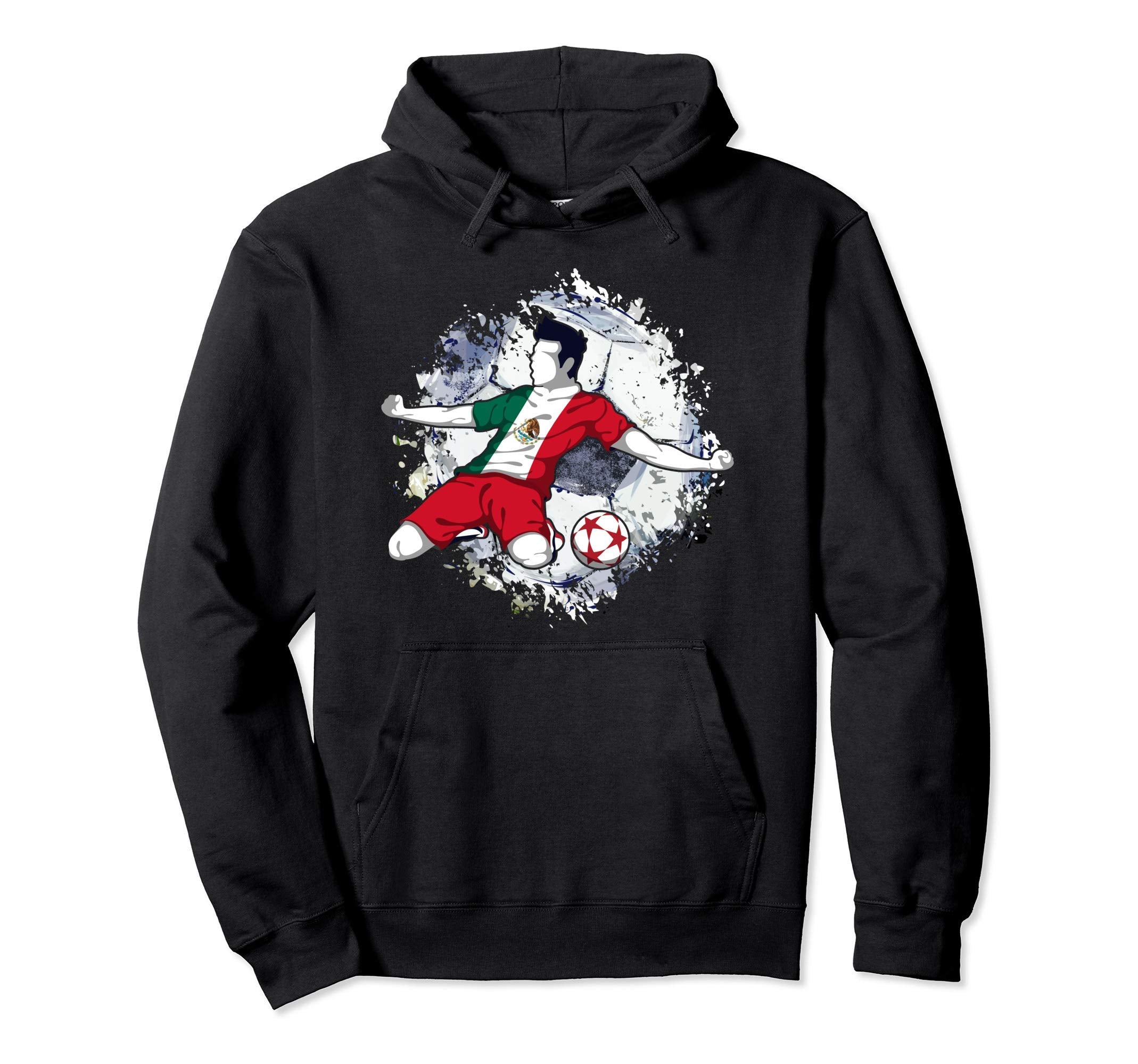 Mexico Soccer Mexican National Flag Hoodie - Fun Novelty Design Men Women