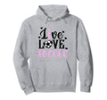 Live Love Soccer Soccer Player Soccer Hoodie - Streetwear Style for Adults