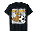 Bleached Soccer Game Day Vibes T-Shirt - Casual Everyday Wear Unisex
