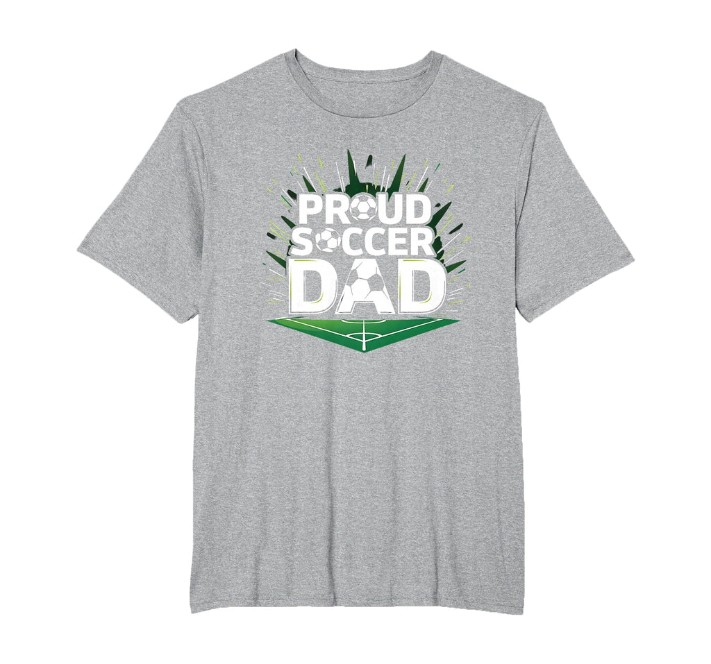 Proud Soccer Dad Cheering Sideline T-Shirt - Fun Novelty Design Men Women