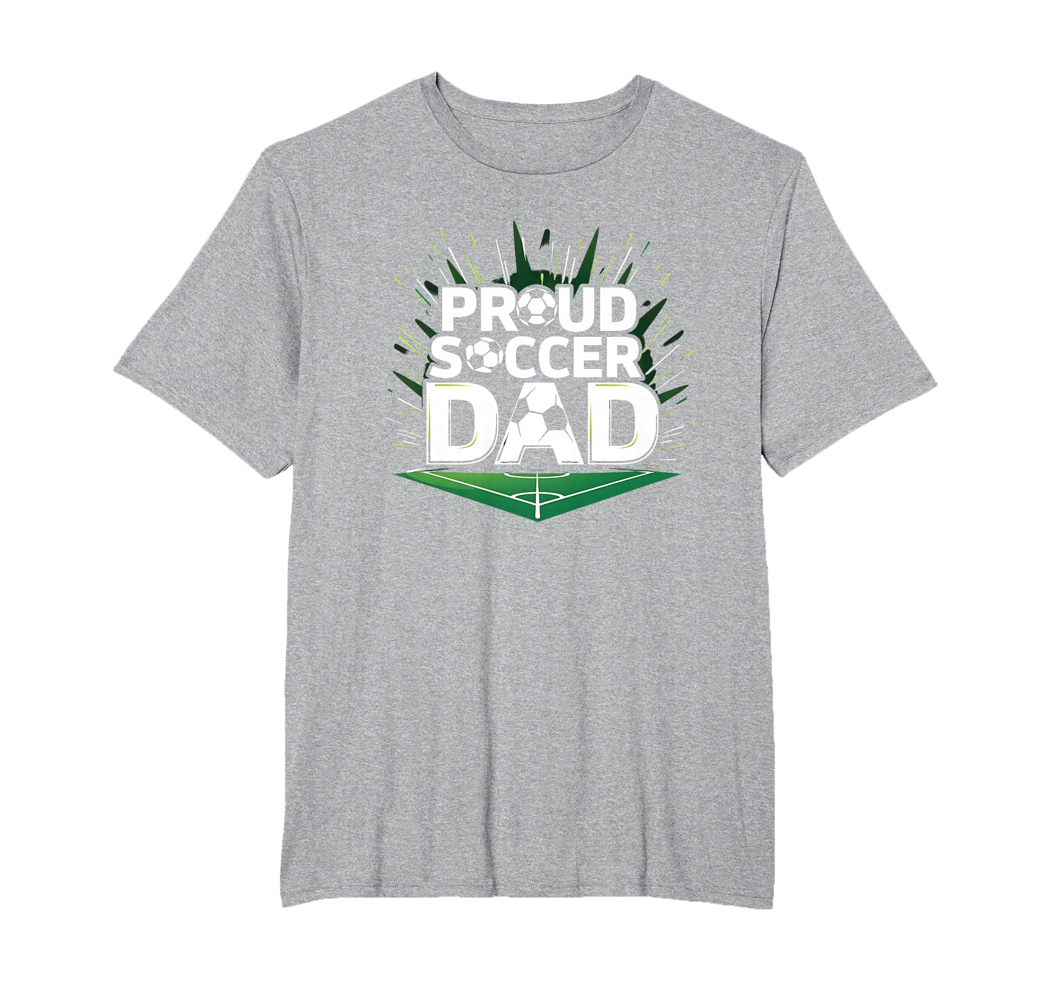Proud Soccer Dad Cheering Sideline Champion T-Shirt - Graphic Print Unisex